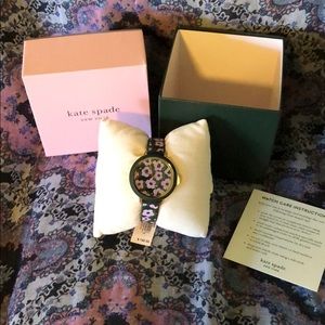 NWT Kate Spade park row flair flora watch